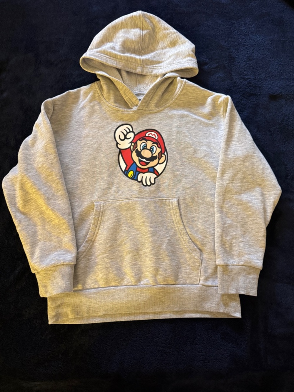 Super Mario Graphic Hoodie - Light Gray